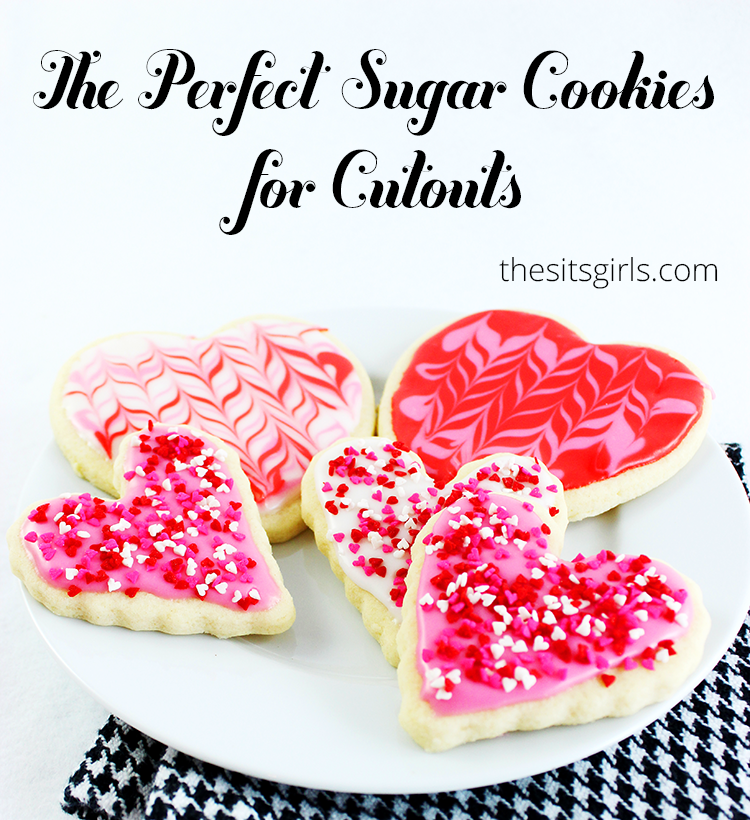 This sugar cookie recipe is perfect for making cutouts and cookies that are easy to decorate. Bonus: marbleized frosting technique included.