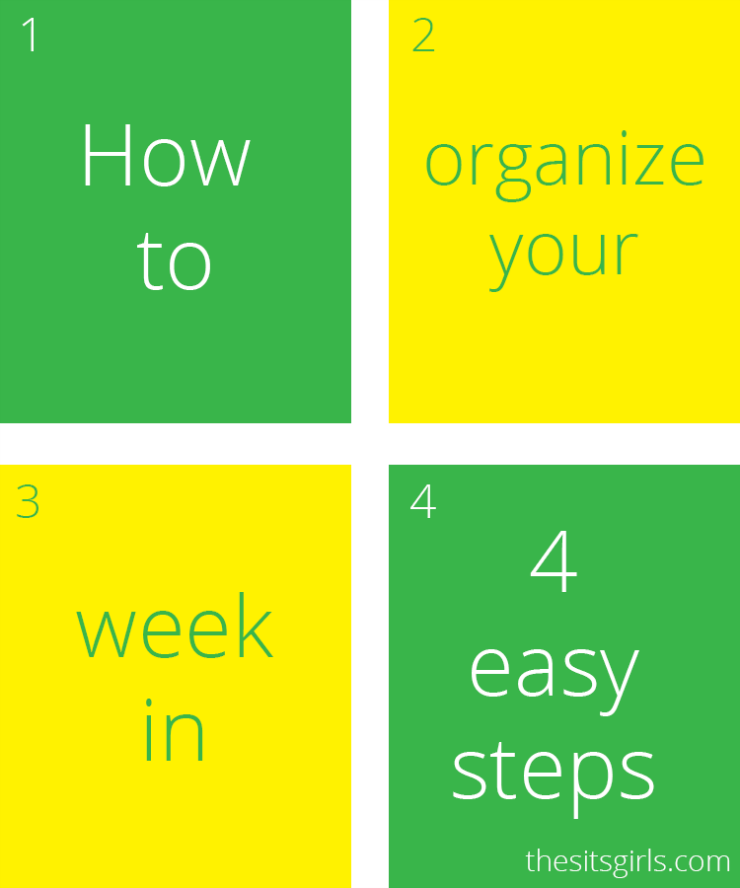 This easy, four-step plan is the answer to organizing your schedule and your life. Get organized today! 