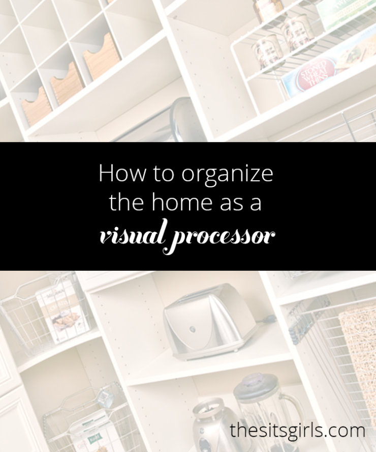 Wondering how to organize your house? These tips will help! Visual processors work best in specific environments. Applying these principles to your house and your organization techniques will help you to create a space that is perfect for you.