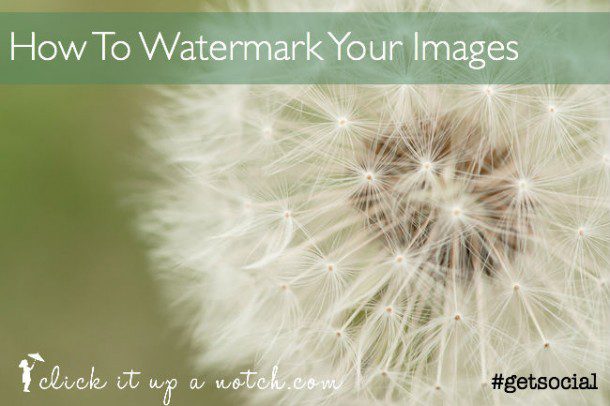 how to watermark images