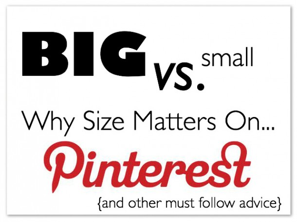 how to use pinterest big vs small images