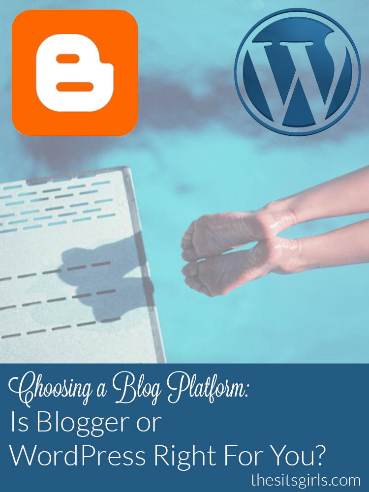 How to choose which blog platform is right for you - blogger or wordpress. 