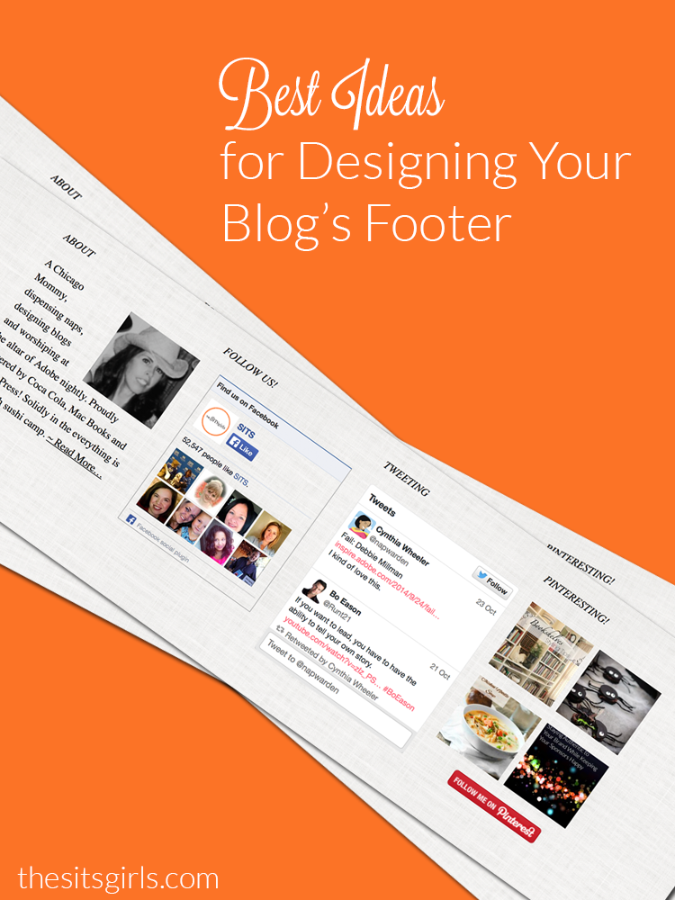 The footer of your blog is an important space. Don't neglect it. Here are some design ideas to make your blog footer work for you. 