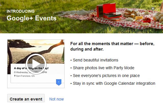 google plus events google plus