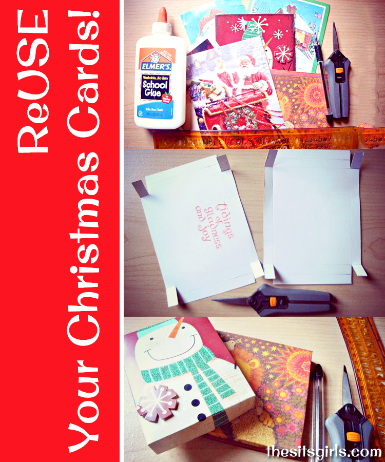 How To Make A Homemade Box From Christmas Cards