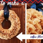 coffee filter wreath