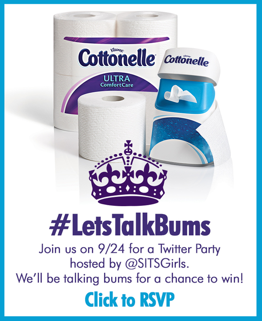 Tune in on 9/24 for a chance to win a $500 VISA gift card to transform your bathroom and join the conversation on bums at Facebook.com/Cottonelle!