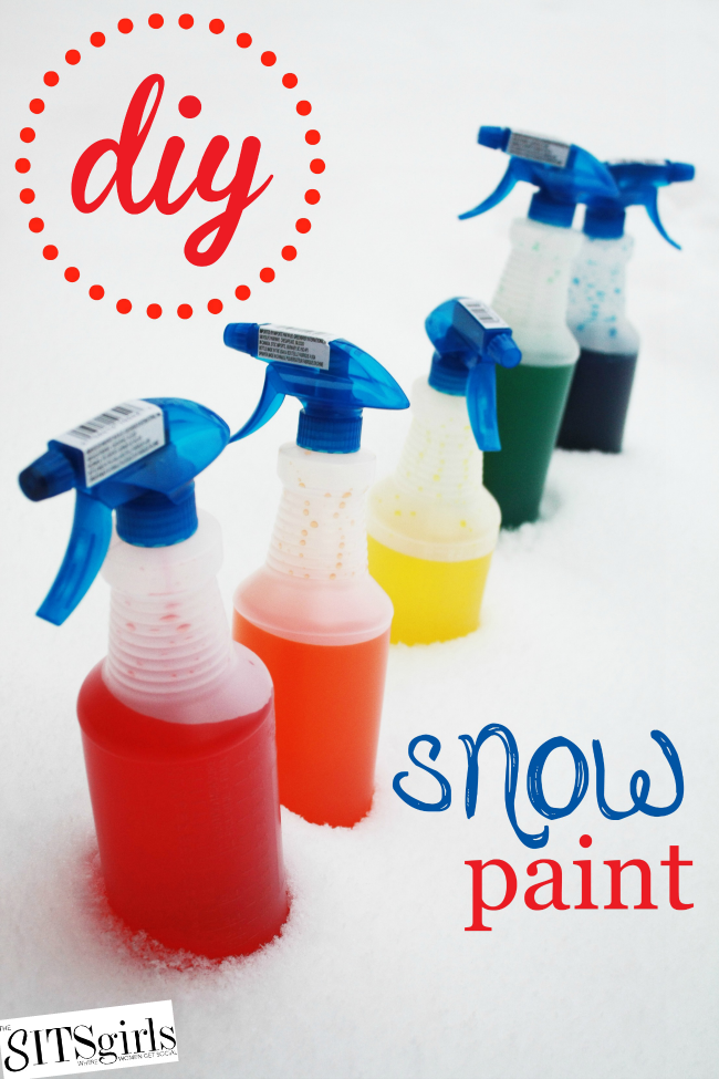 Snow paint is the perfect activity for your kids on a cold winter's day! 