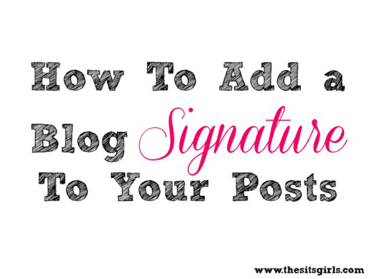 how to design a signature