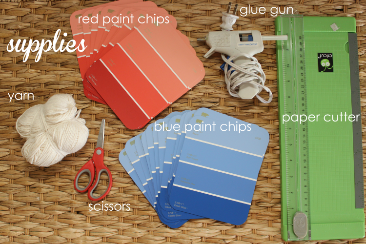 paint chip crafts supplies