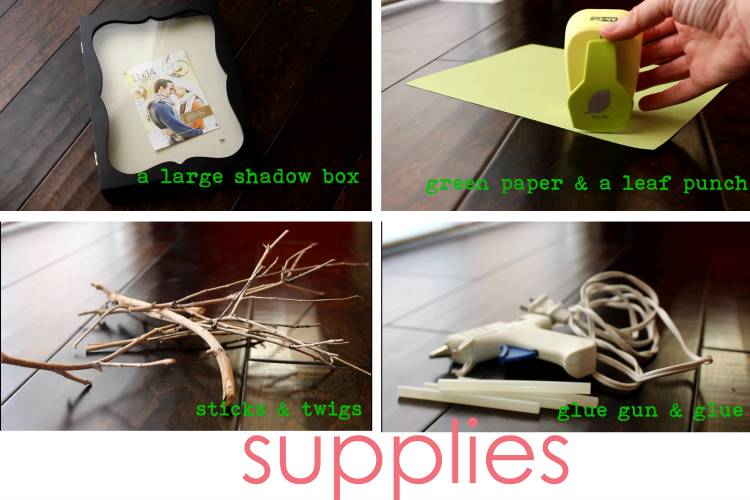 DIY Family Tree Shadow Box Supplies