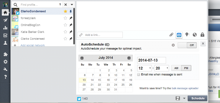how to use hootsuite scheduling 