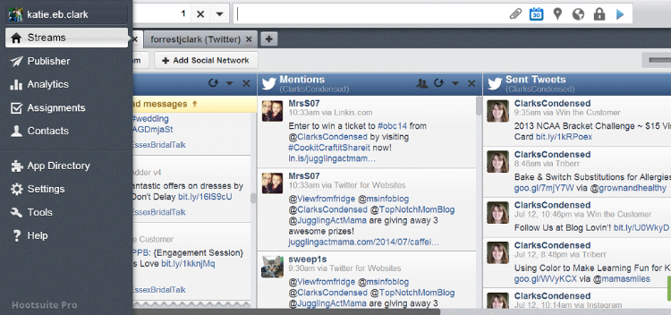 how to use hootsuite rss