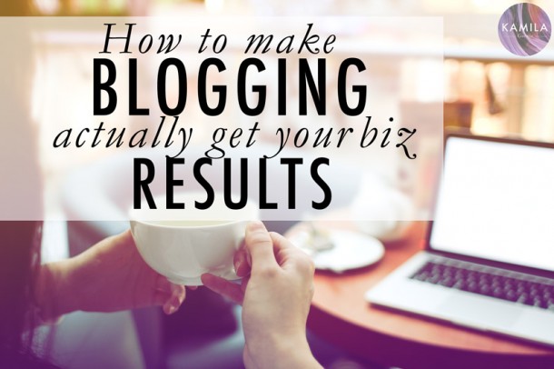 get good results from blogging