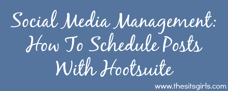 how to schedule with hootsuite