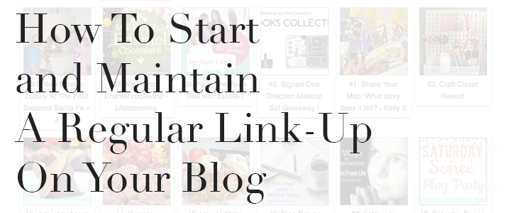 start a blog link-up