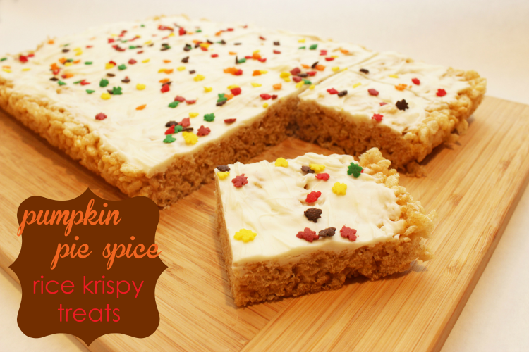 Pumpkin Spice Rice Krispy Treats Recipe