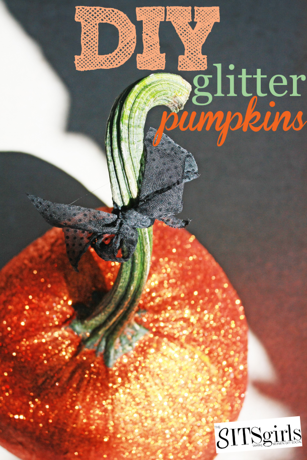 How to make DIY Glitter Pumpkins that will bring a touch of class and whimsy to any fall decor. 