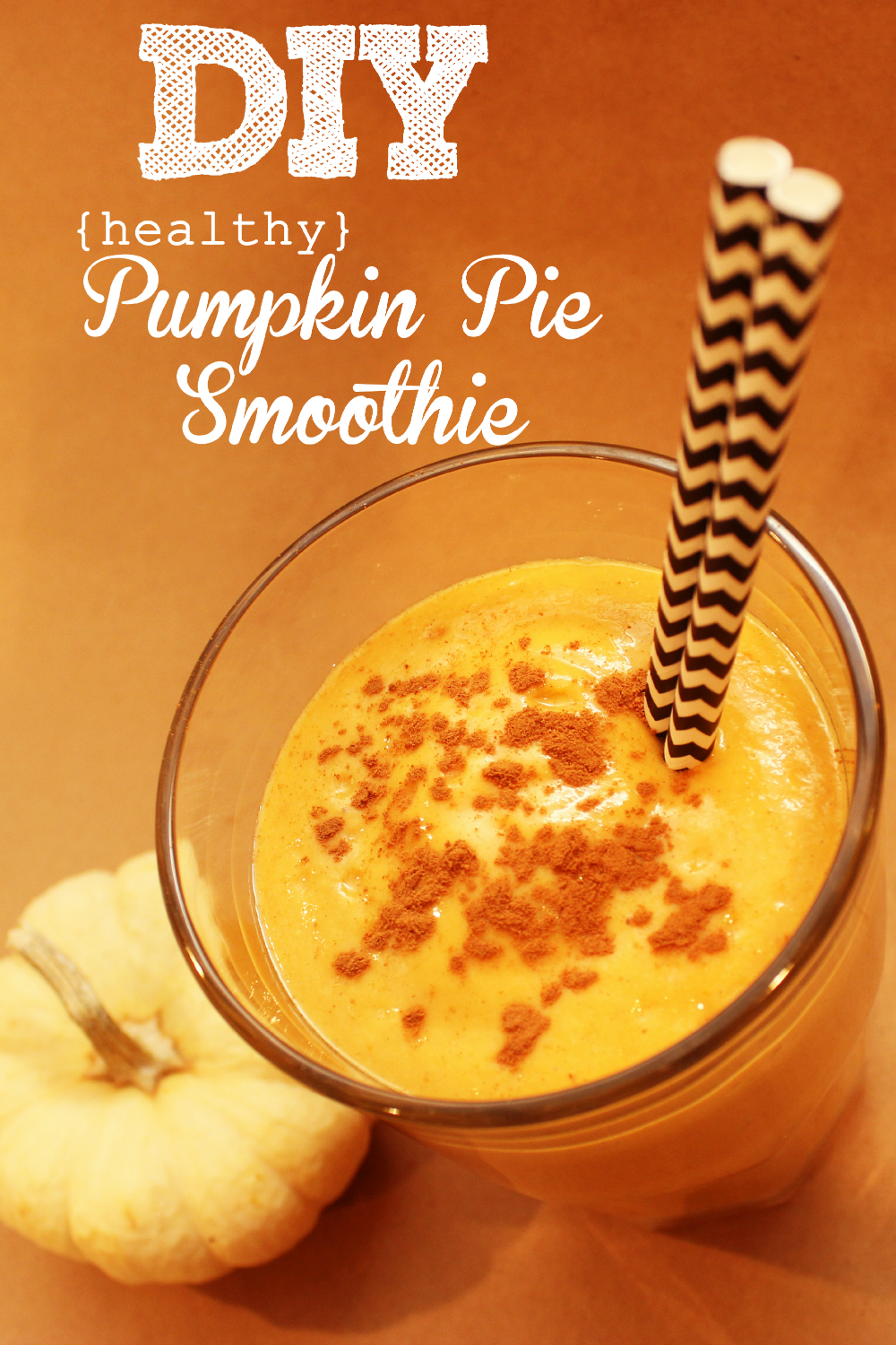 This pumpkin pie smoothie is healthy and delicious. Two of our favorite things. The recipe is easy, and perfect for fall!