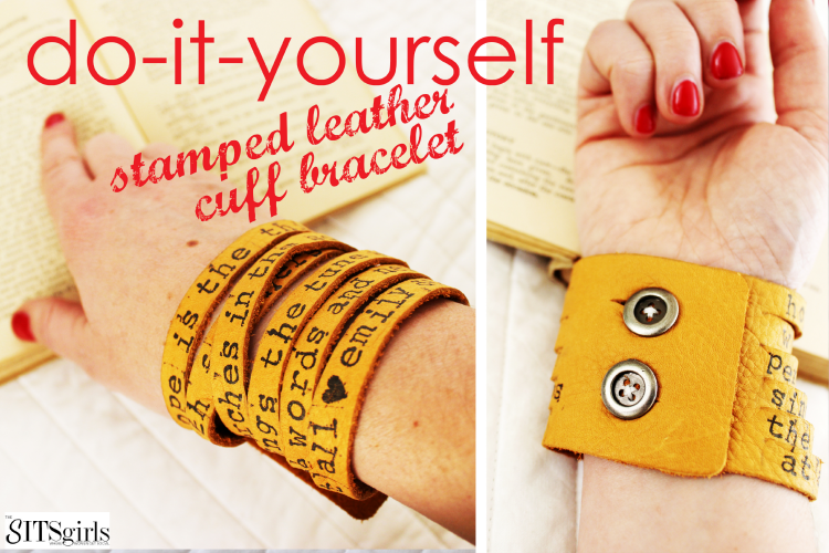 DIY Stamped Leather Bracelet