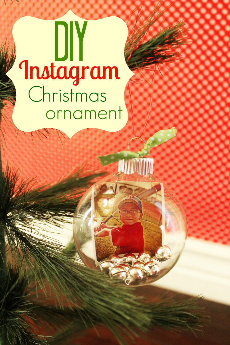 DIY Instagram Christmas Ornaments