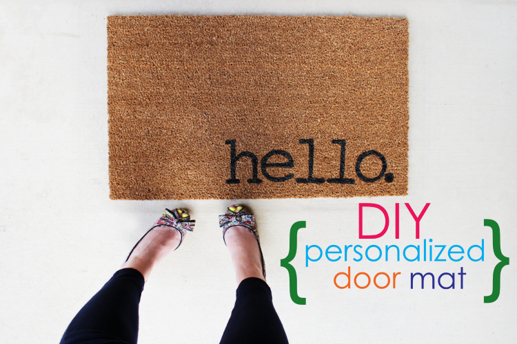 DIY Personalized Door Mat