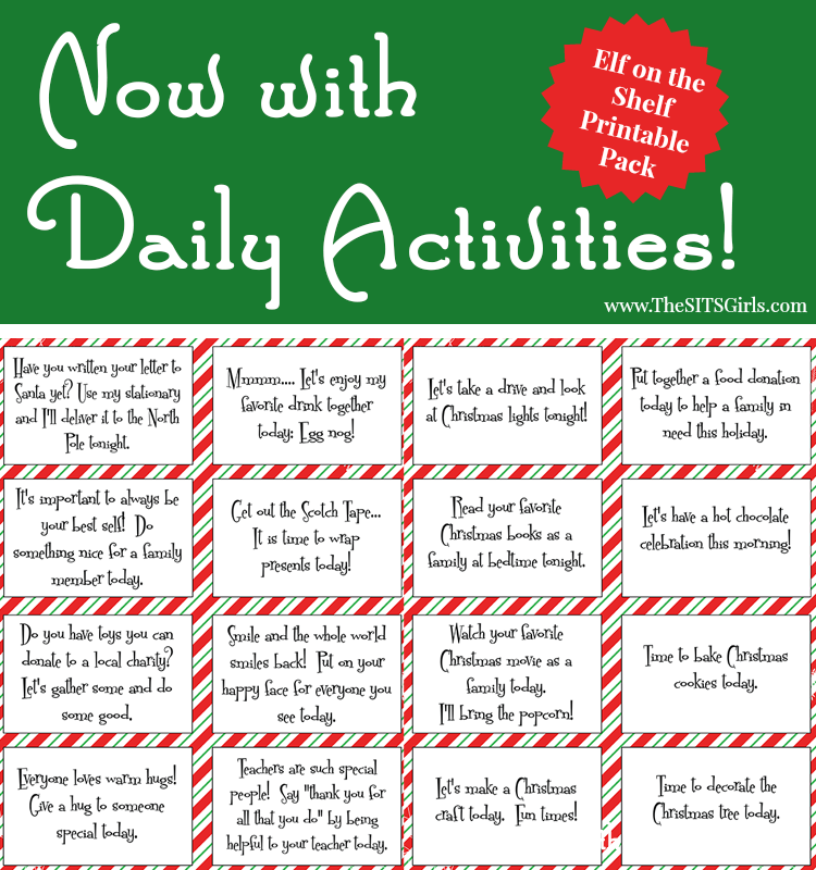 These Elf on the Shelf Printables will make your's kids elf experience extra fun, and the daily activity cards will make each day more magical.