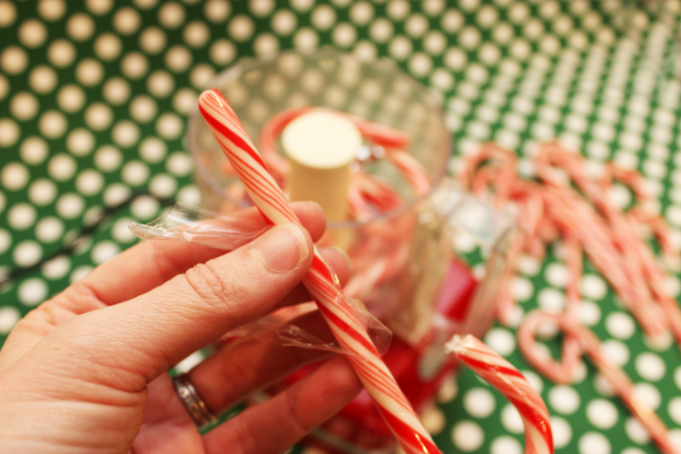 Unwrap your candy canes.