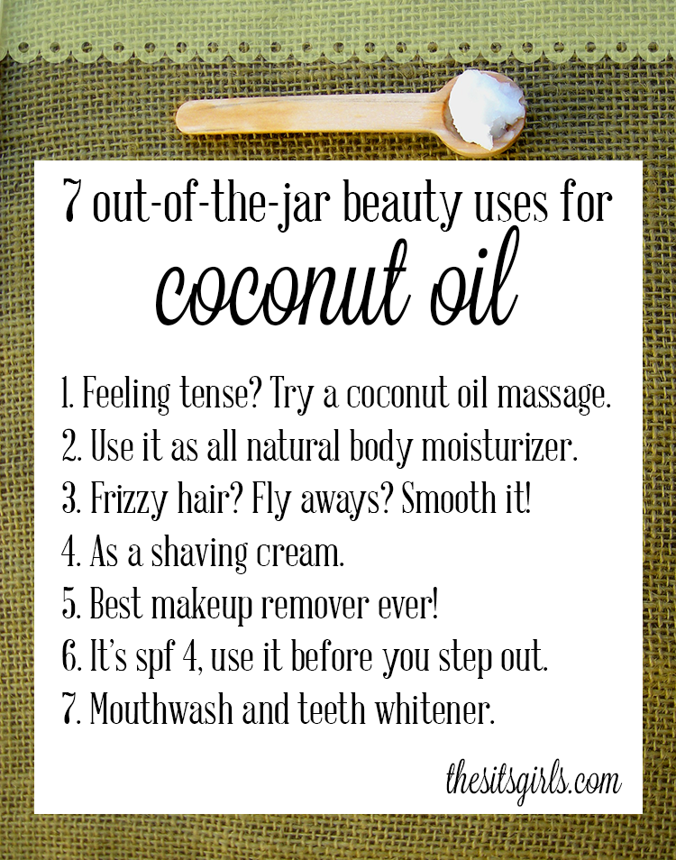 7 great uses for coconut oil, with more on the post. I'm excited to try using it as an energy boost!
