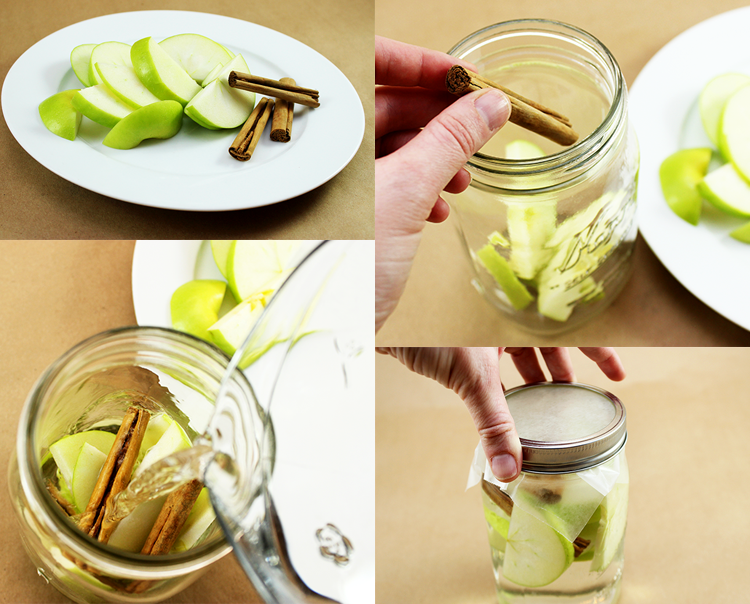 This apple cinnamon detox water is easy to make, and super yummy. 