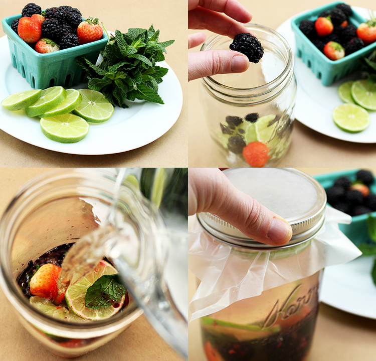Berry, Lime, and Mint Detox Water