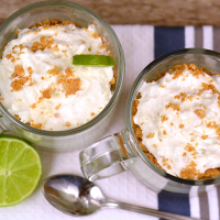 Add whipped cream and sprinkle graham cracker crumbs on top of your No Bake Key Lime Pie In A Mug to give it a touch of flare.
