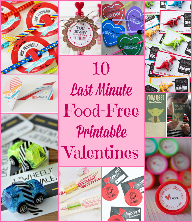 10 Food-Free Printable Valentines | Last-Minute Valentines
