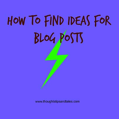 Ideas for Blog Posts