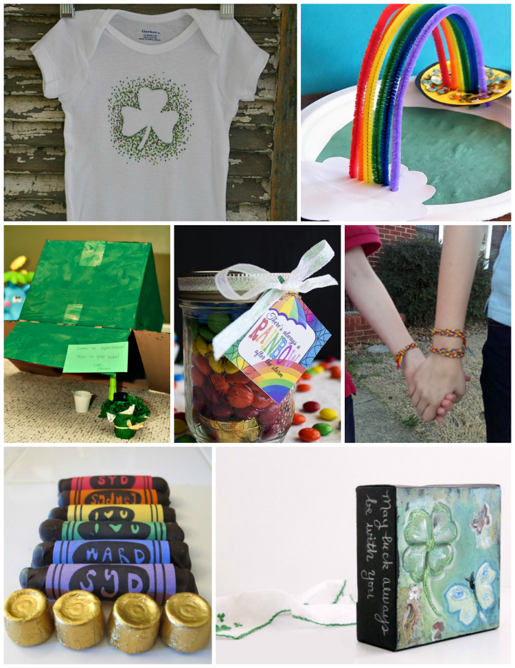 7 easy to make St Patricks Day crafts to wear, eat,  create with your kids, or use in your holiday home decor. 