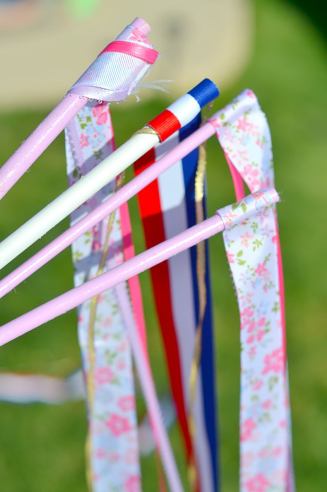 DIY Dancing Ribbon Wands are a great homemade toy for kids. A few simple steps to create, and they will provide hours of outdoor fun! 