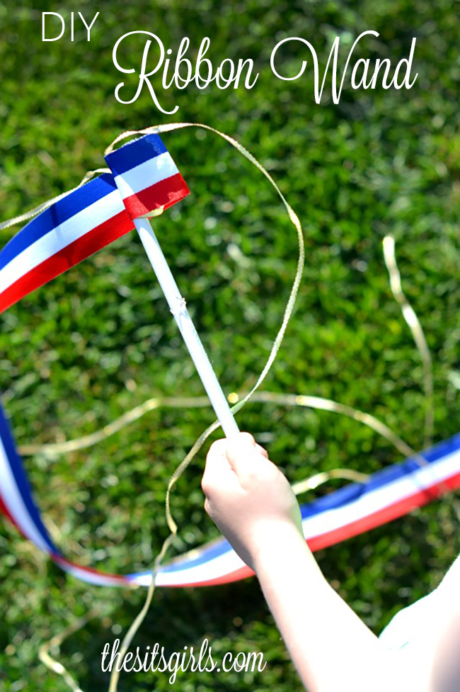 Dancing Ribbon Wands are easy to make yourself, and will provide hours of outdoor fun for kids. 
