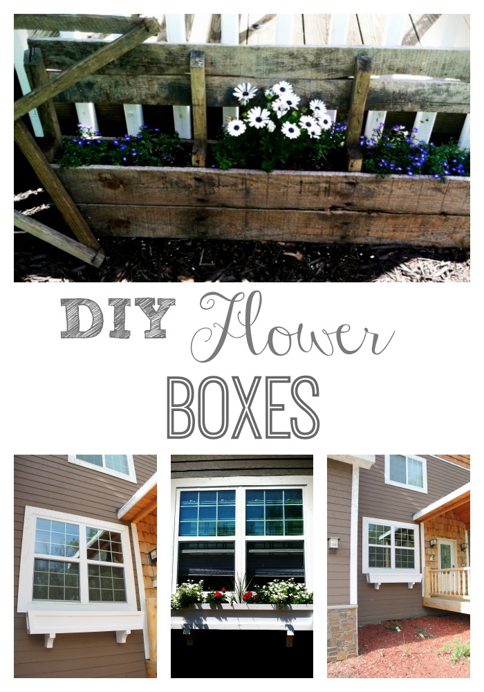 Get your house ready for spring by adding DIY window flower boxes to your house and pallet flower holders to your garden.