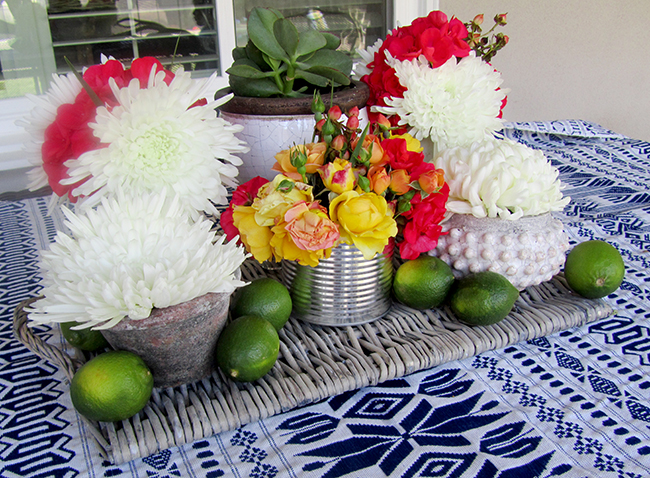 Flowers are a great way to decorate for your Cinco De Mayo party. 