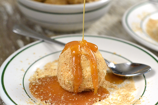 Mexican "Fried" Ice Cream made easy! This is something the kids could help make and love to eat, too. SO GOOD!