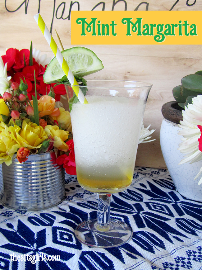 I love the idea of incorporating mint into a margarita! DELICIOUS Mint Margarita recipe - it would be great for a party. 