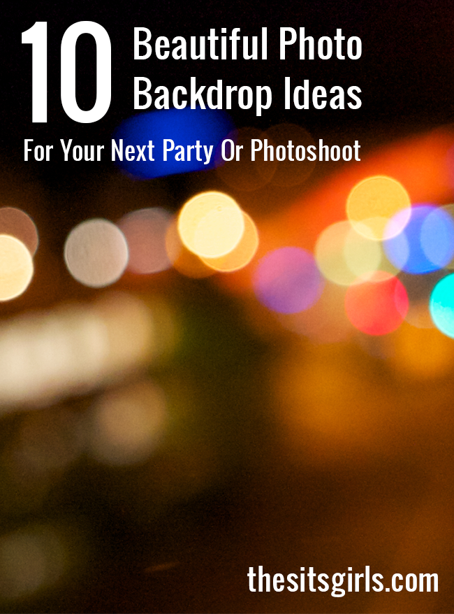 10 beautiful DIY photo backdrop ideas for your next party. These photo backdrops are easy to make and they are great for bloggers, too. 
