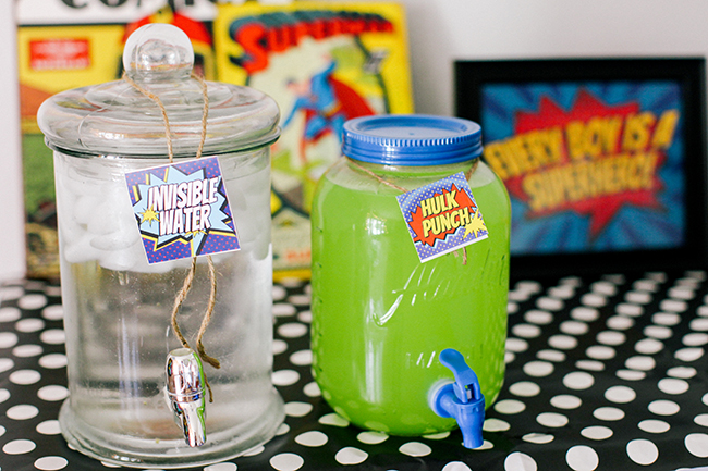 Super Hero Party Drinks