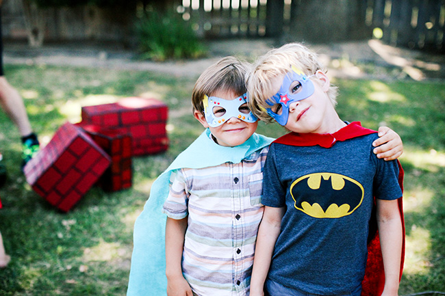 Super Heroes! Let kids decorate their own masks for your superhero party. 