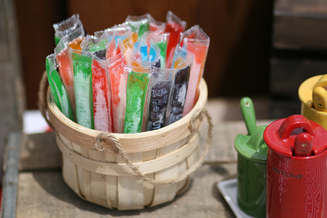Otter Pops are the best for a hot summer party. 