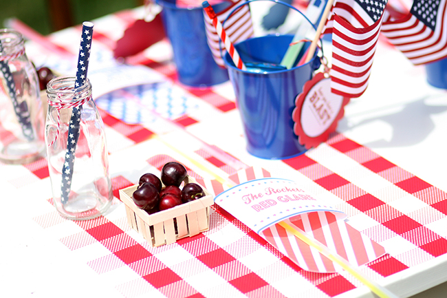 Cherries are perfect for snacking and decorating your 4th of July party! 