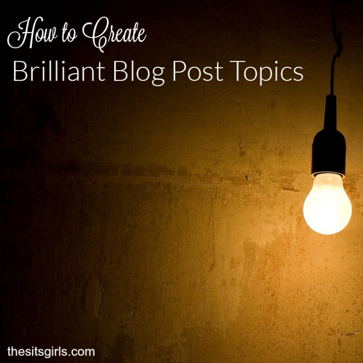Learn how to use brainstorming to create brilliant blog post topics! 