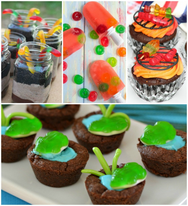 Make your dessert extra fun with these four recipes that include gummy candies. Kids (of all ages) will love them! They are great for summer cooking projects with kids, too.