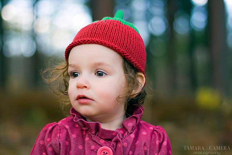 Little Girl In The Woods | Tomato Hat