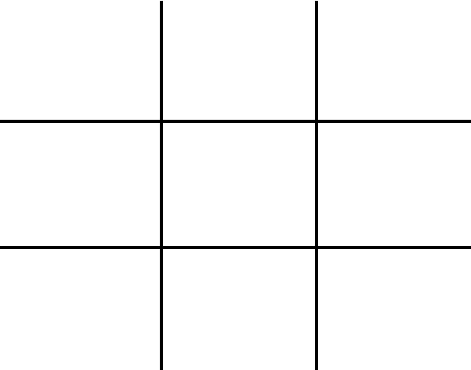 Grid For The Rule Of Thirds